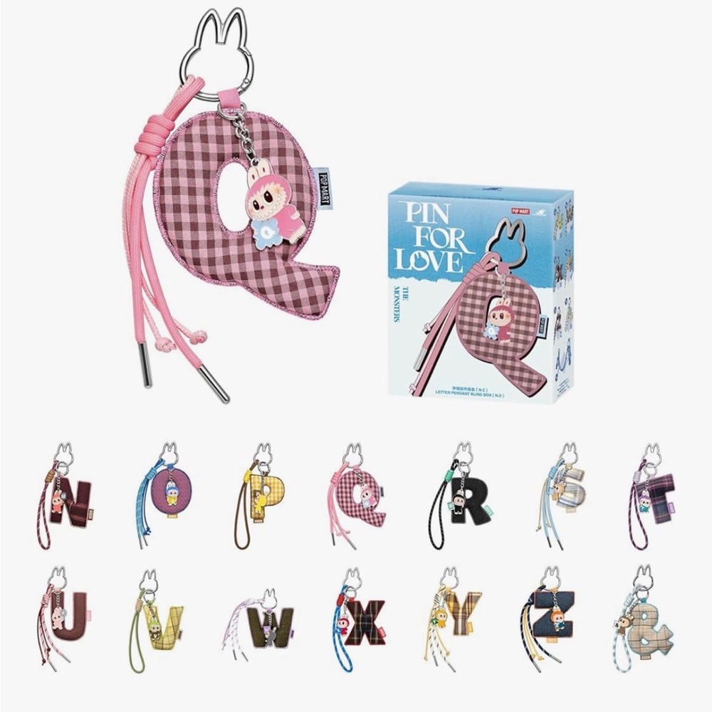 POP MART - THE MONSTERS Pin for Love Series- Letter Pendant (2 Z’s, 1 U).
